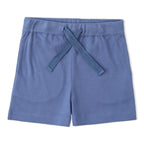 Organic Polo Shirt & Shorts Set - Slate