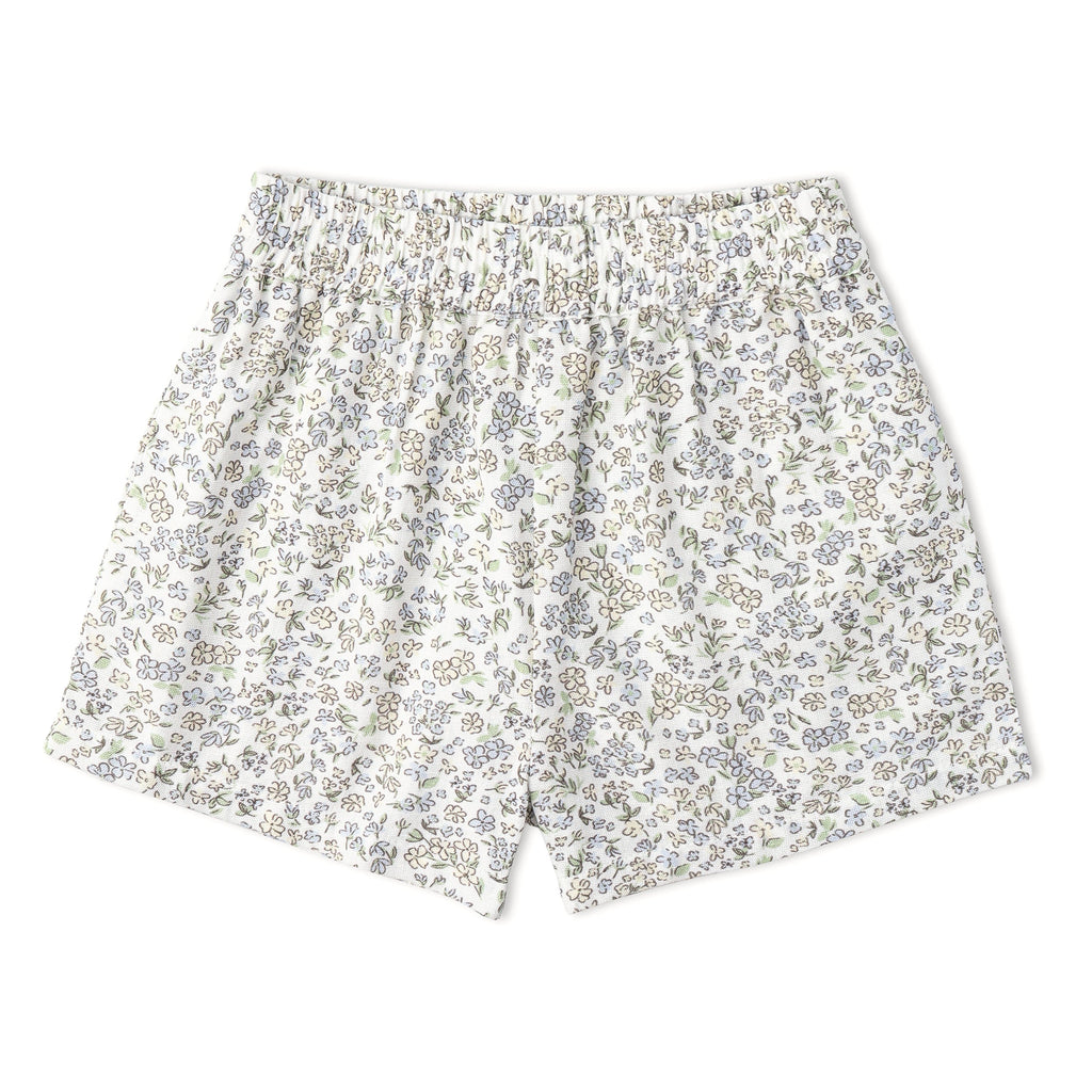 Organic Tie Up Top & Shorts Set - Tulle Floral