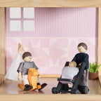 Tiny Land® Sweetwood Casa de Muñecas y Muñecas de Madera
