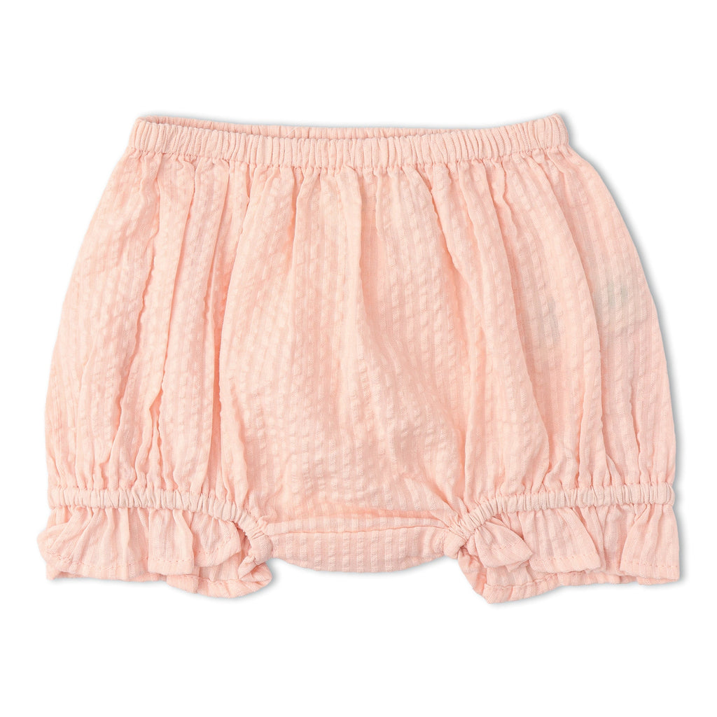 Organic Smocked Top And Bloomer Set - Blush