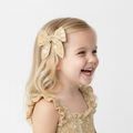 Organic Hair Bow Clip