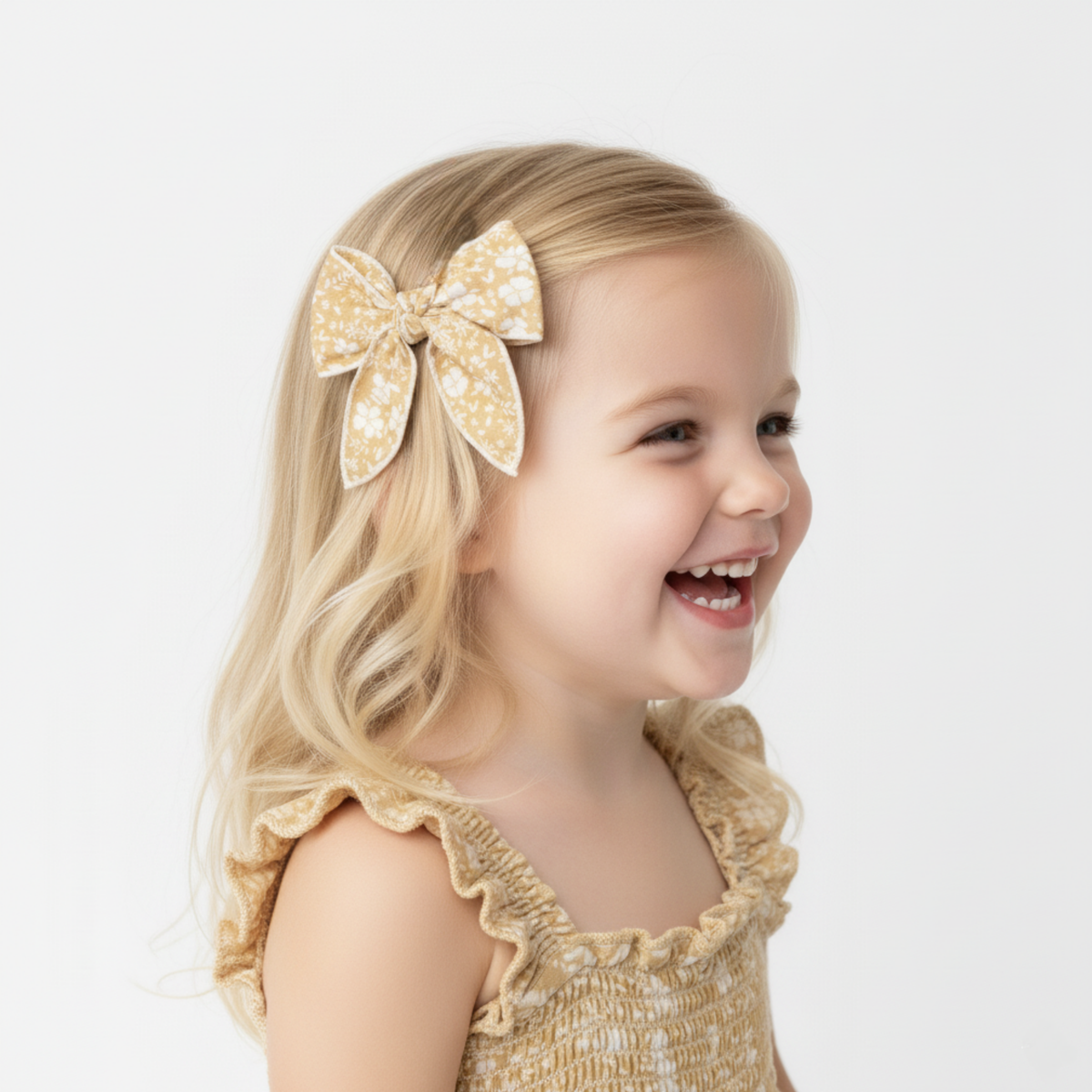 Organic Hair Bow Clip