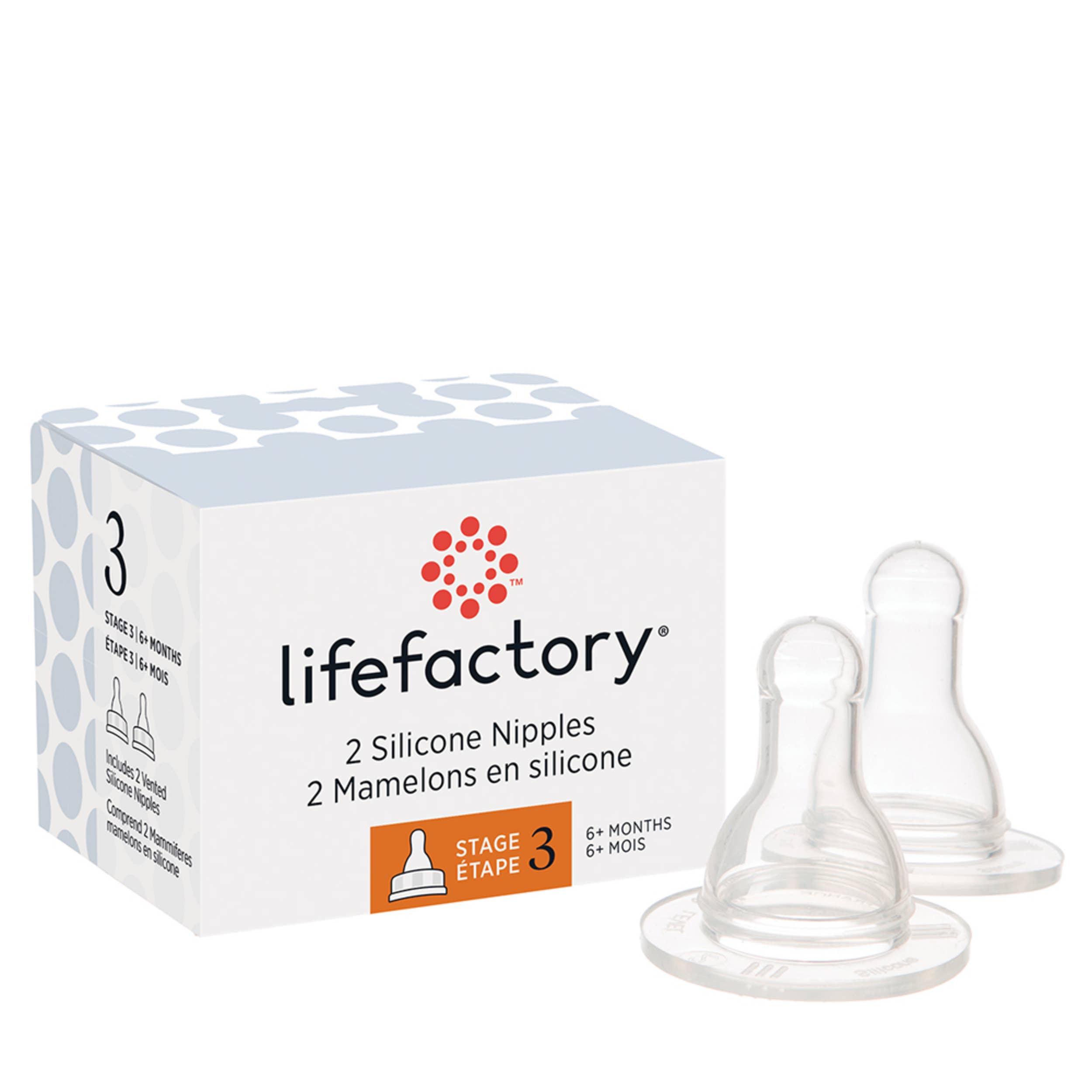 Accessory - Silicone Nipples 2pk, 4oz & 9oz Bottle
