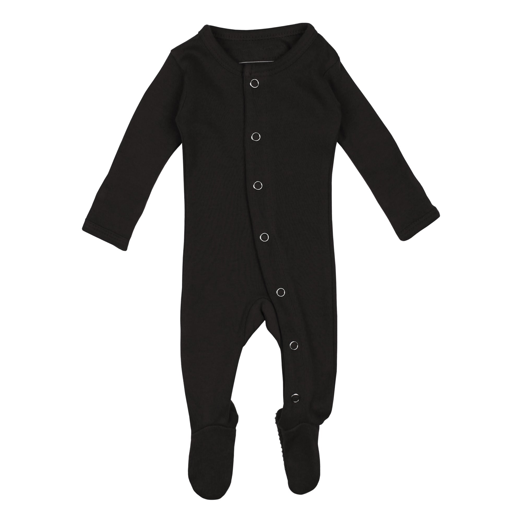Black | Organic Snap Footie