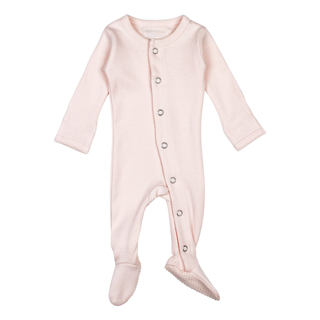 Blush | Organic Snap Footie