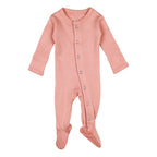 Coral | Organic Snap Footie