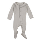 Light Gray | Organic Snap Footie
