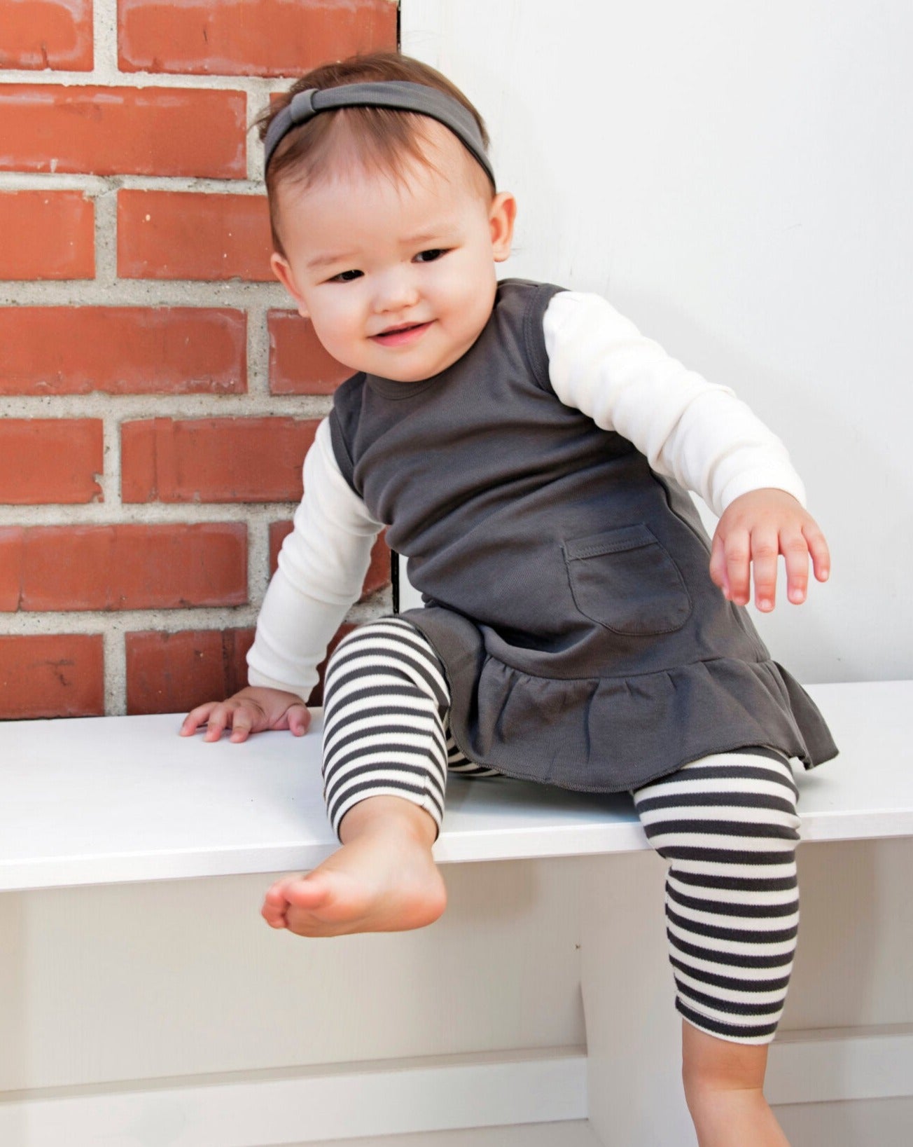 Gray/Beige | Organic Leggings