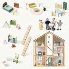 Tiny Land® Sweetwood Dollhouse & Wooden Dollhouse Dolls