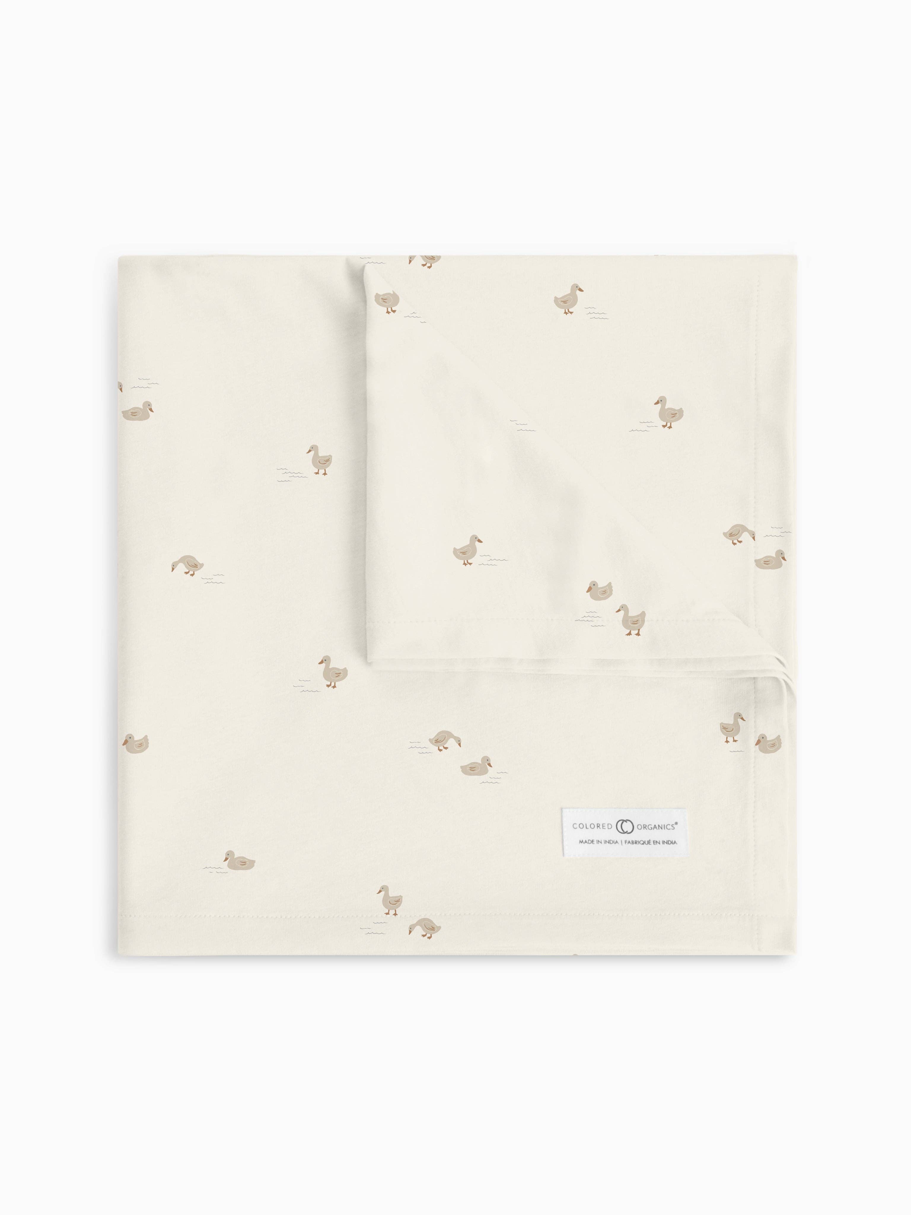 Swaddle Blanket - Duck / Oat + Chai