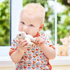 Natural Rubber Teether Lamb, Non-Toxic, Mold-free Design