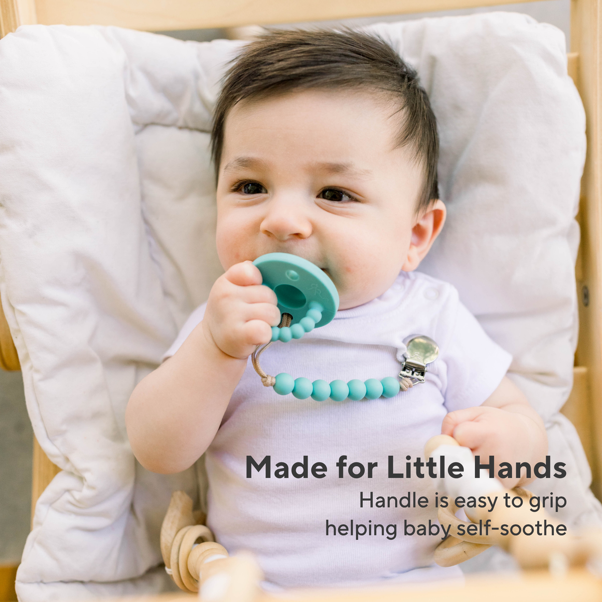 Cutie PAT Round (0-6m) Pacifier + Teether