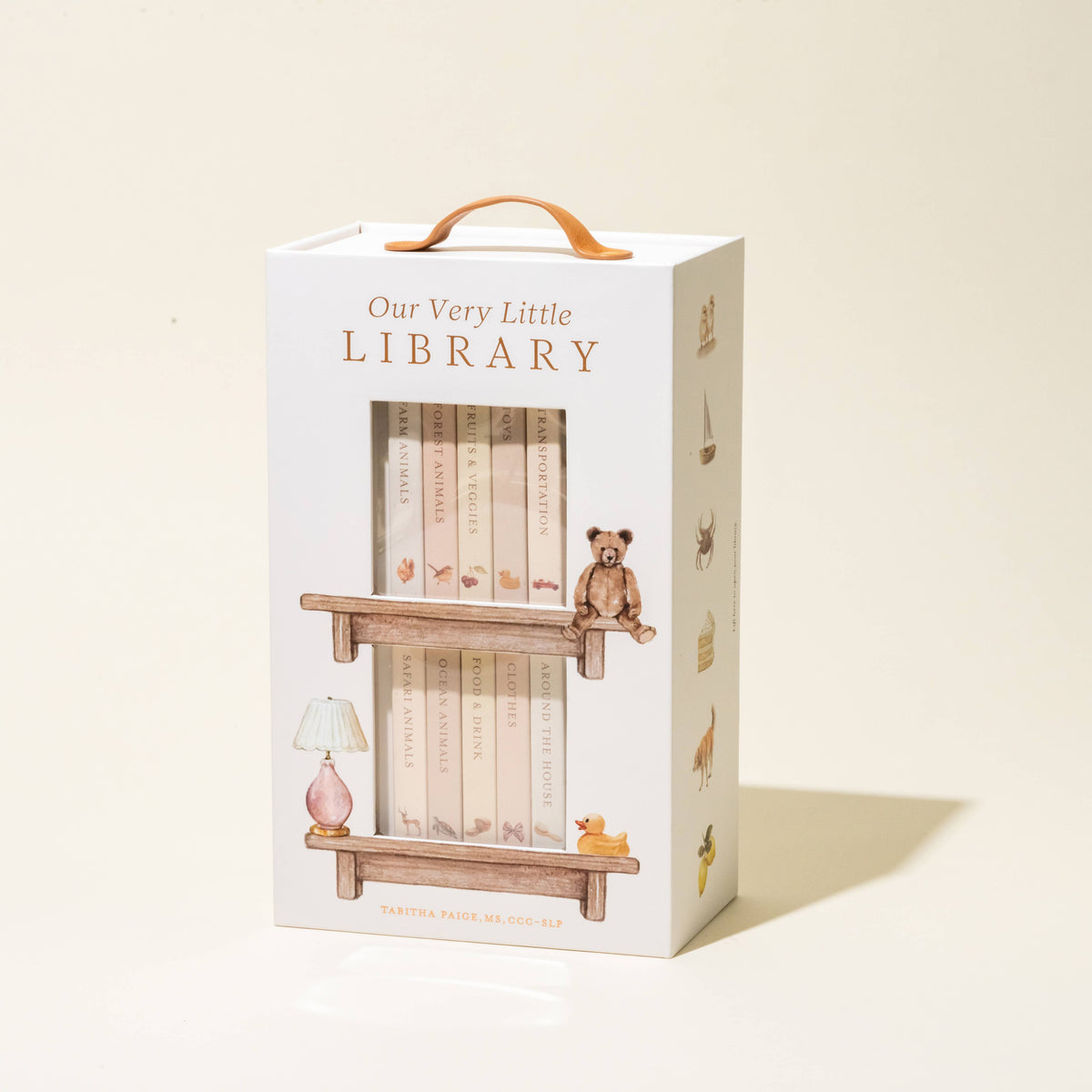 Set de libros de cartón de nuestra pequeña biblioteca