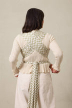 Sage Chequer Wrap
