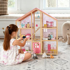 Tiny Land® Sweetwood Casa de Muñecas y Muñecas de Madera