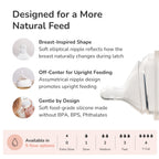Hegen PPSU Anti-Colic Baby Bottle - 3 to 6 Months - 240ml/8oz - 3-Pack