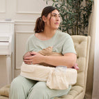 Super Deluxe Oat Nursing Pillow with 100% Organic Cotton Cover