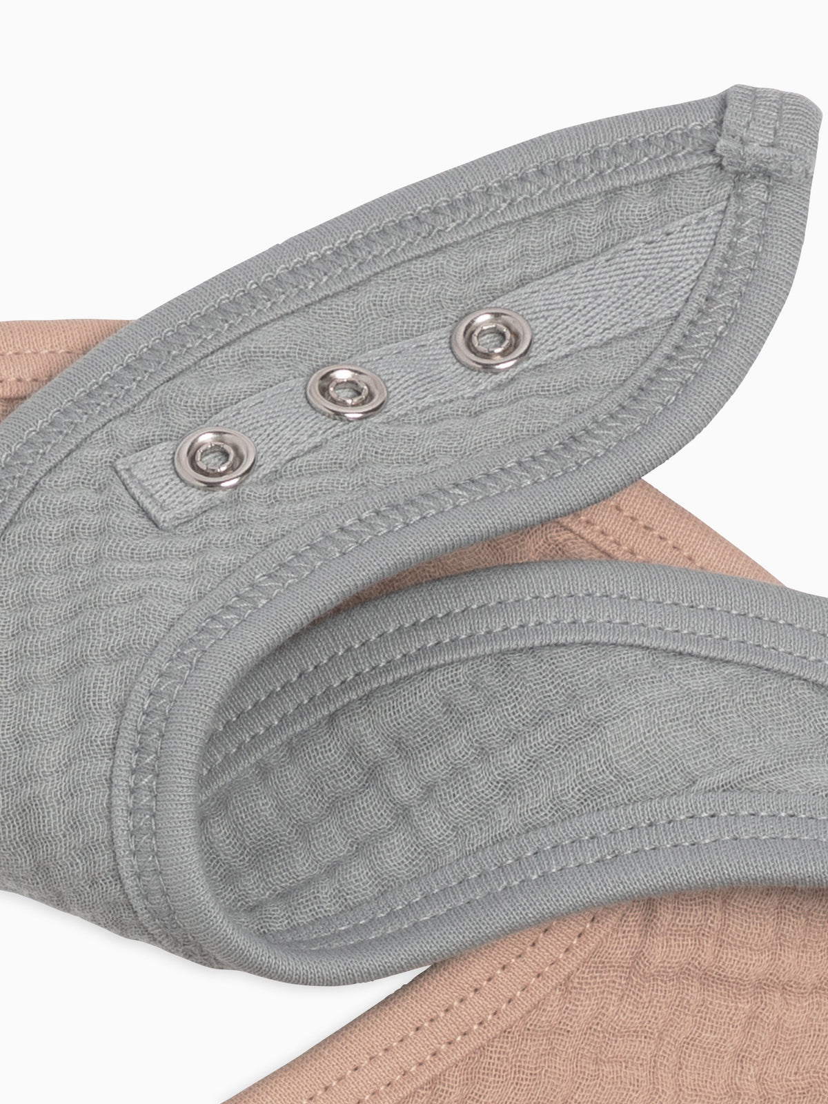 Classic 2-Pack Muslin Bibs - Mist / Clay