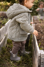 Pehr Corduroy Quilted Jacket in Sage