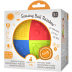 Natural Rubber Sensory Ball Rainbow, Eco-Friendly
