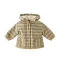 Sherpa Lined Storm Jacket — Moss Stripe