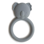 mushie Silicone Baby Teether Toy | Dog Brown