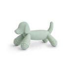 mushie Silicone Baby Teether Toy | Dog Brown