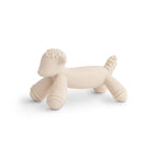 mushie Silicone Baby Teether Toy | Dog Brown