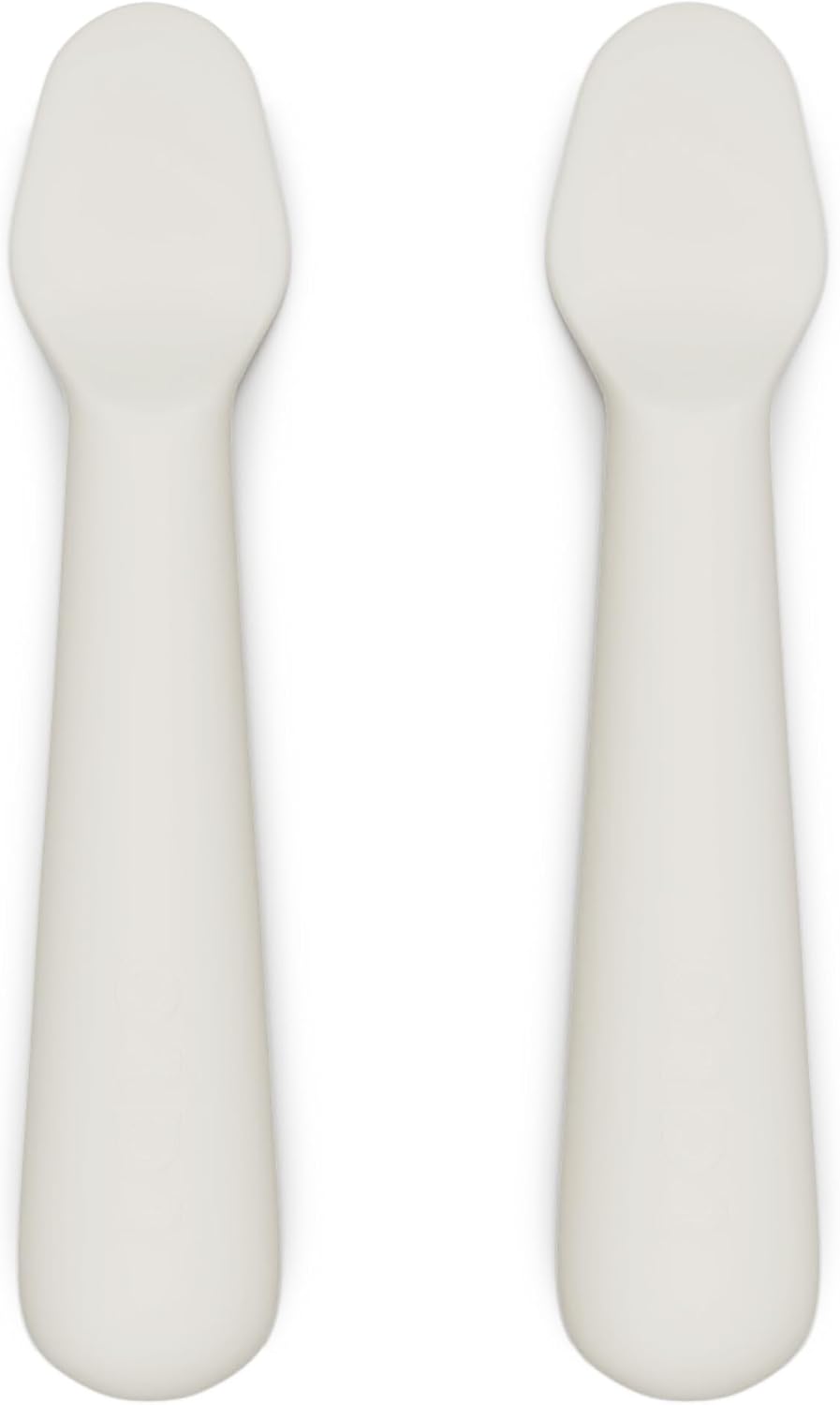 Lalo Little Spoon Set - 2 Piece Baby Spoons Set for Infants & Babies - Made From Food Grade Silicone Dishwasher Safe - Baby Feeding Essentials for Early Stage Mealtime - Sage