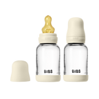 BIBS Baby Glass Bottle Set, 2-Pack — Ivory