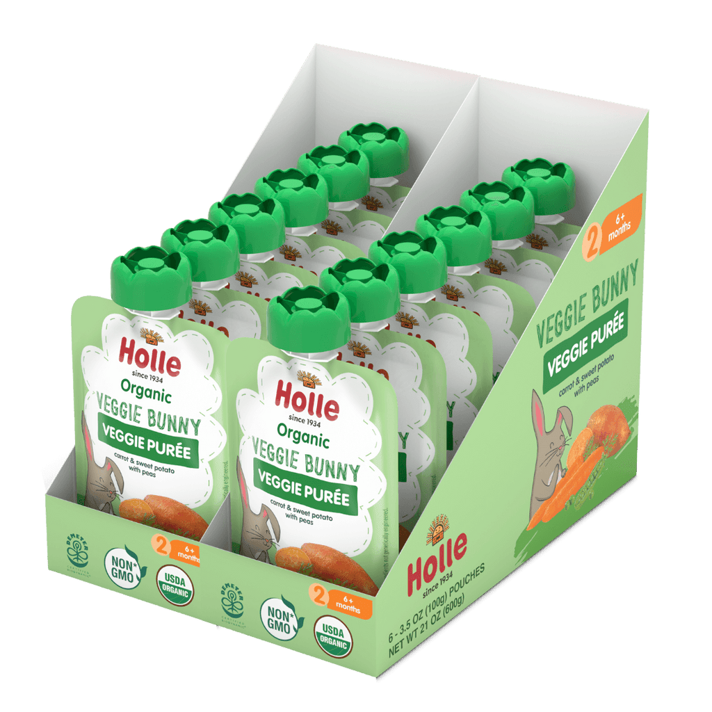 Holle Biodynamic Baby Food Pouches: Veggie Bunny (12 pack)