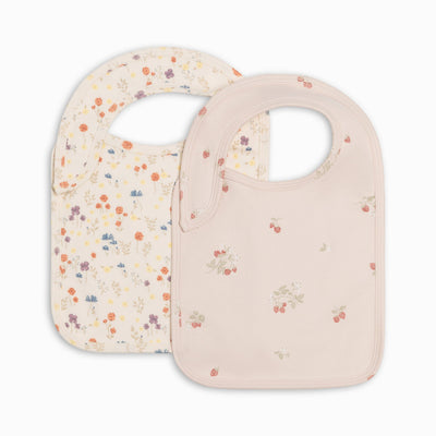 2-Pack Bibs - Margot Floral + Raspberries