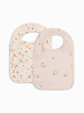 2-Pack Bibs - Margot Floral + Raspberries