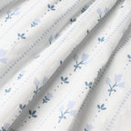 Organic Hair Bow Clip - Blue Vines