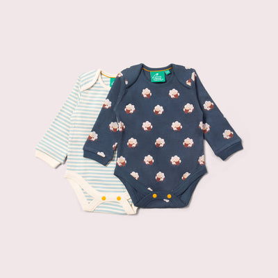 Sleeping Sheep Baby Bodysuit 2 Pack
