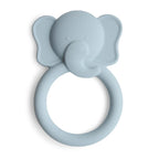 mushie Silicone Baby Teether Toy | Dog Brown