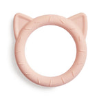 mushie Silicone Baby Teether Toy | Dog Brown
