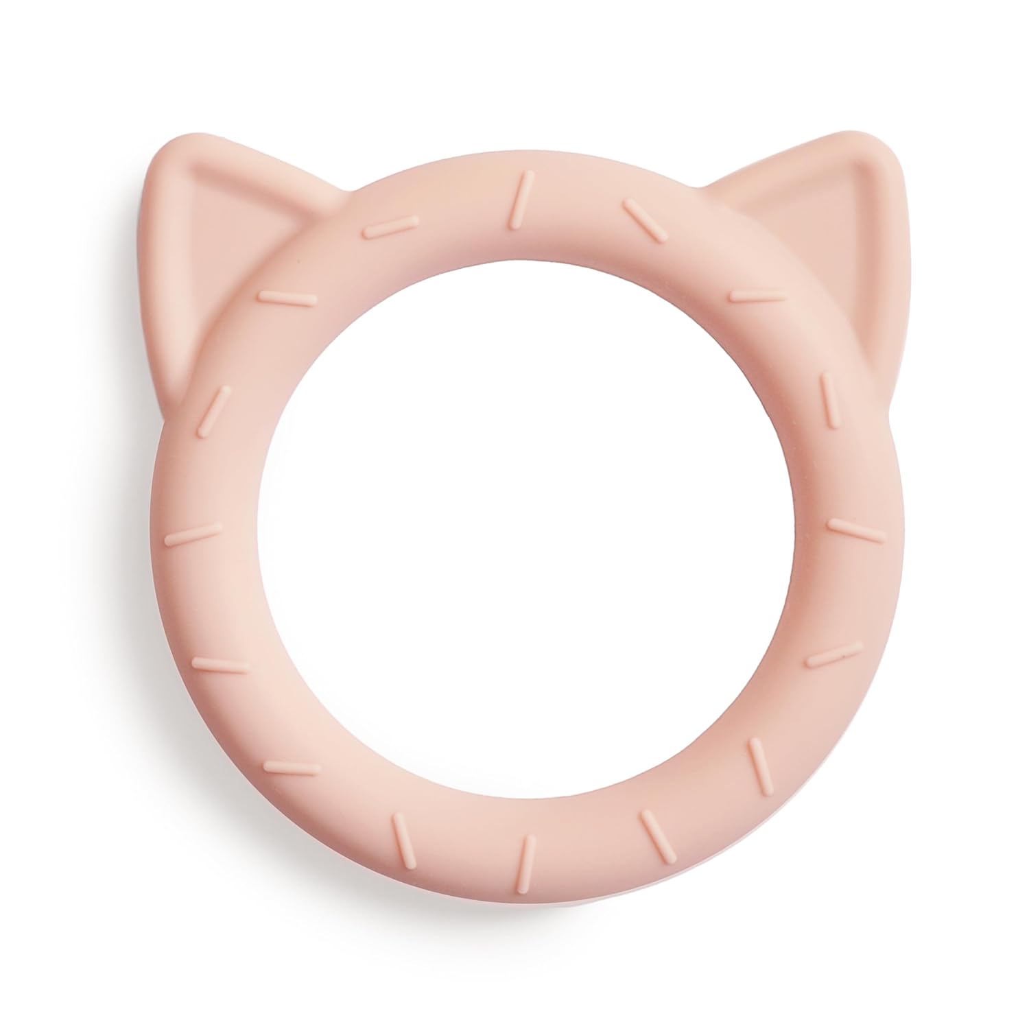 mushie Silicone Baby Teether Toy | Dog Brown