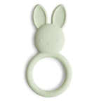 mushie Silicone Baby Teether Toy | Dog Brown