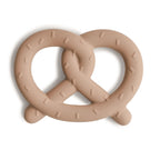 mushie Silicone Baby Teether Toy | Dog Brown