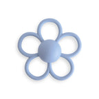 mushie Silicone Baby Daisy Rattle Teether Toy (Dusty Rose)