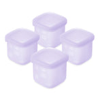 Olababy Silicone Food Storage Containers for Baby Meals On the Go (4-Pack)