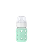 8oz Glass Baby Bottle Stage 2 Nipple, Stopper, Cap