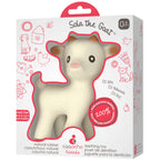 Natural Rubber Teether Goat, Non-Toxic, Mold-free Design