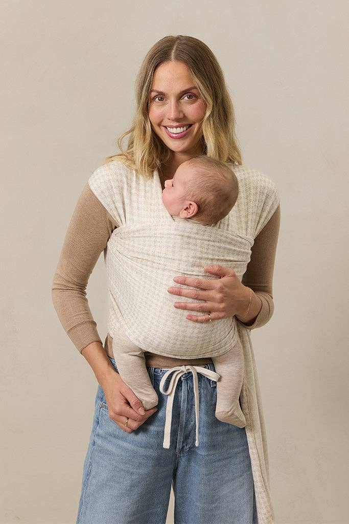 Cream Houndstooth Wrap