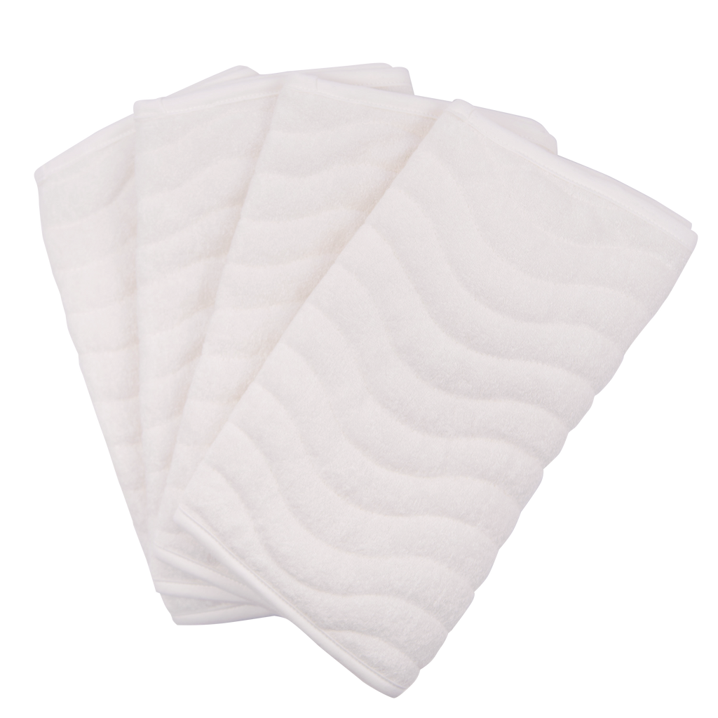Quilted Reusable Changing Pad Liners, Easy to Clean, White