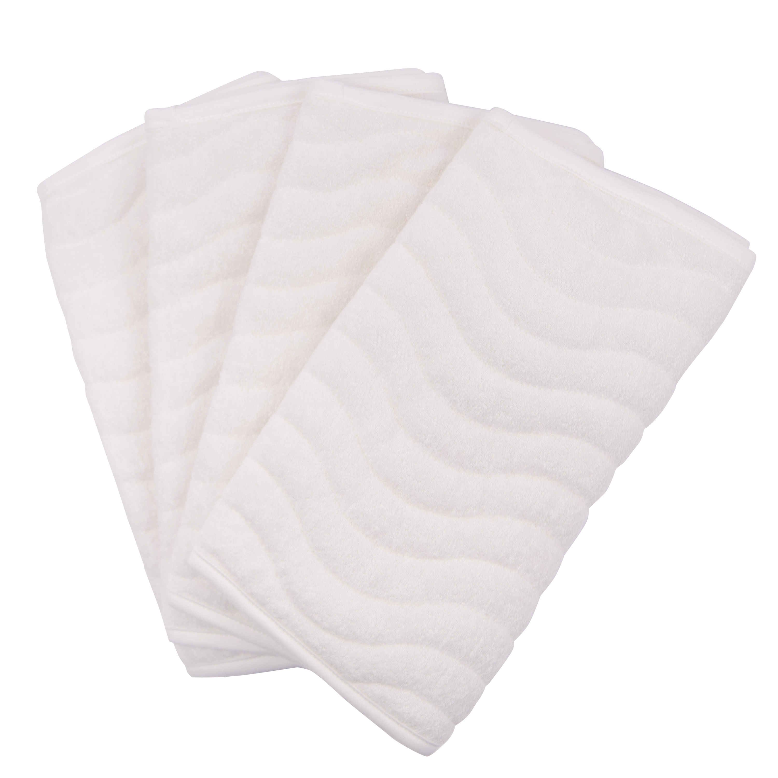 Quilted Reusable Changing Pad Liners, Easy to Clean, White