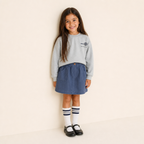 Organic Corduroy Skirt - Navy