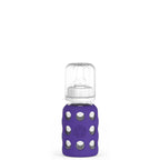 4oz Glass Baby Bottle - Stage 1 Nipple, Stopper, and Cap