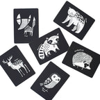 Art Cards for Baby - Woodland Animals - Infant Flash Cards